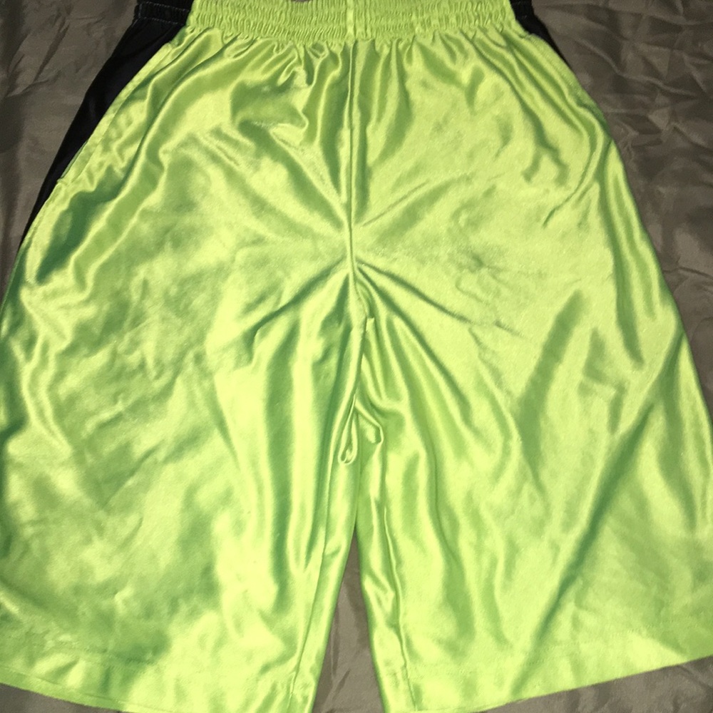 Neon Green Athletic Shorts
